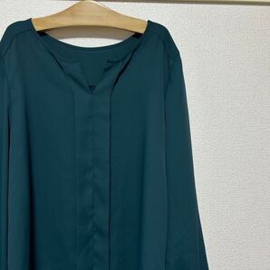 NATURAL BEAUTY BASIC スキッパー ブラウス トップス L