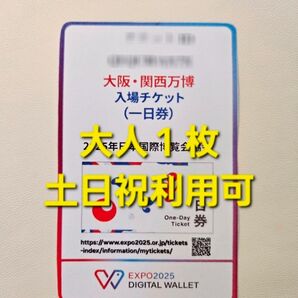 大阪万博 チケット 一日券 大人 1枚
