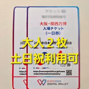 ペア 大阪万博 チケット 一日券 大人 2枚