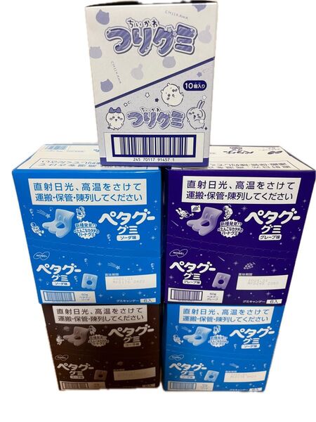 ペタグー ソーダ 12袋 コーラ 6袋 グレープ 6袋 ちいかわつりグミ 10袋 合計34袋