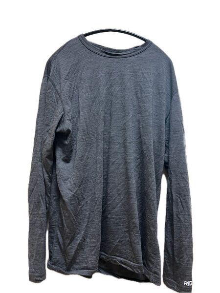 RIDGE MOUNTAIN GEAR Merino Basic Tee Long Sleeve Lグレー
