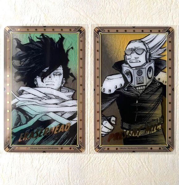 僕のヒーローアカデミア ヒロアカ 原画展 ヒロアカ展 箔押しクリアカードコレクション 相澤消太 山田ひざし