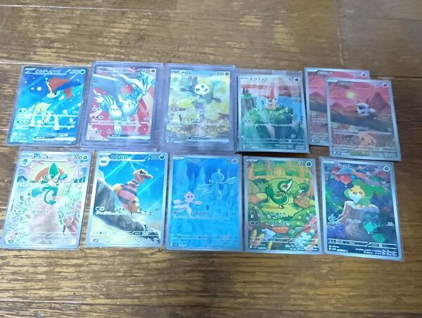 メロエッタsarとレシラムとケルディオsrとpビクティニとツタージャとワルビルとメラルバ2枚とプルリルとクルミルとヤナッキーのar