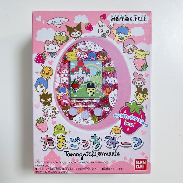 【美品】箱、ケース、説明書有り おまけ付き BANDAI たまごっちみーつ サンリオキャラクターズみーつver.ピンク