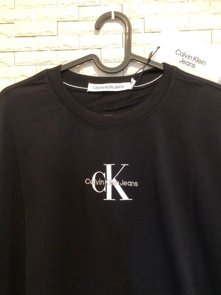 新品未使用 Calvin Klein Jeans CKロゴTシャツ ブラック