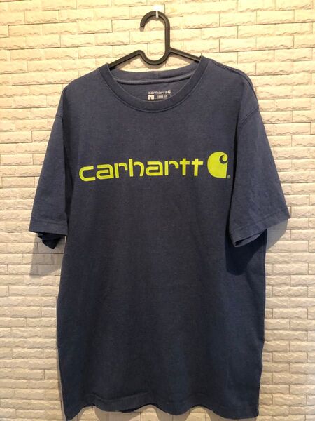 Carhartt ロゴTシャツ ネイビー 古着