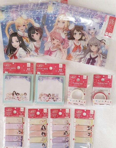 BanGDream! ダイソー DAISO 付箋 マスキングテープ ジップバック バンドリ