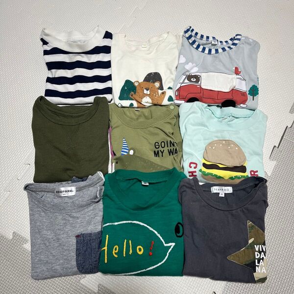 子ども服 90㎝ 95㎝ 100㎝ まとめ売り 半袖 男の子 保育園着 Tシャツ