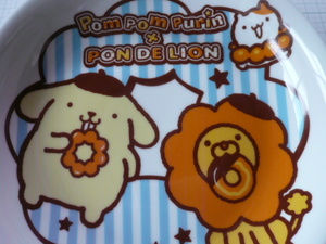 bf53* mistake do Pom Pom Purin ponte lion Sanrio pretty . pattern . plate ceramics unused 