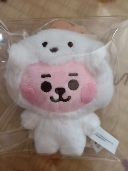 BT21 BABY FLUFFY DOLL KEYRING