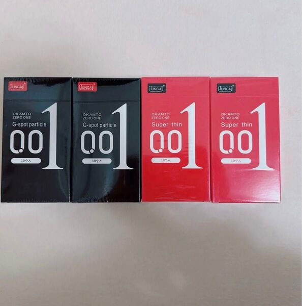 JUNCAI 0.01ミニ激薄コンドーム 10個入×4箱コンドーム薄さ0.01mm 40個セット避妊具