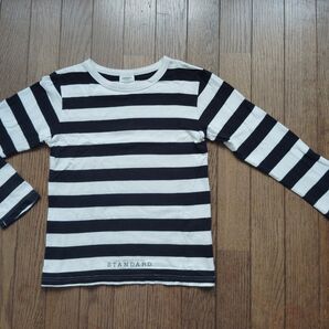 140サイズ GROOVYCOLORS グルービーカラーズ ボーダー柄 長袖Tシャツ デニムアンドダンガリー FITH