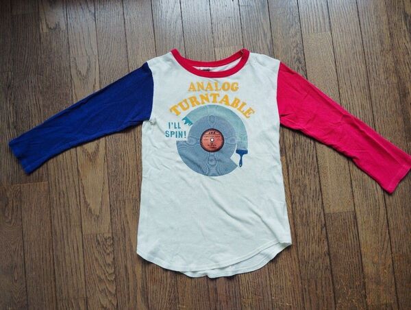 140サイズ JUNKSTORE ジャンクストア 長袖Tシャツ レコード柄 BREEZE FOインターナショナル