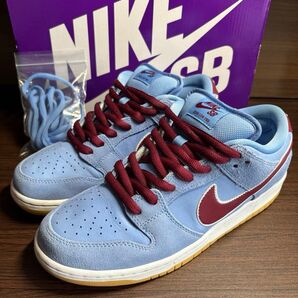 ナイキ SB ダンク ロー プロ フィリーズ/バラーブルー アンド チームマルーン 美品 size27.5㎝