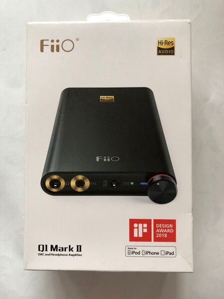 FIIO Q1MK2 USB DAC内蔵ポータブルヘッドホンアンプ iPhone使用できます。付属品すべてあります。