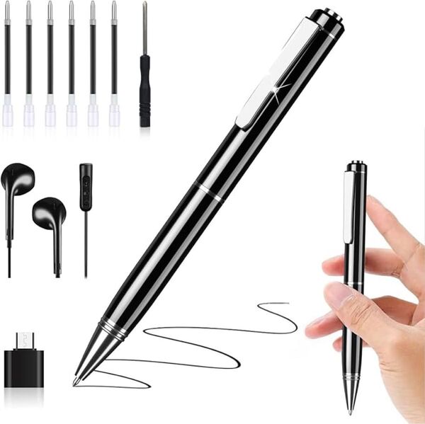 新品 IC ボイスレコーダー 32GB ペン型 録音機 小型 35時間連続録音