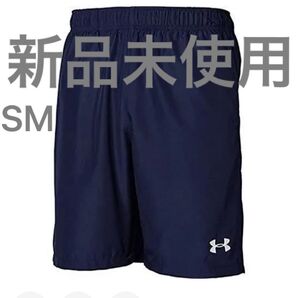新品未使用タグ付きアンダーアーマー(UNDER ARMOUR) チーム ウーブン ショーツ ミッドナイトネイビー