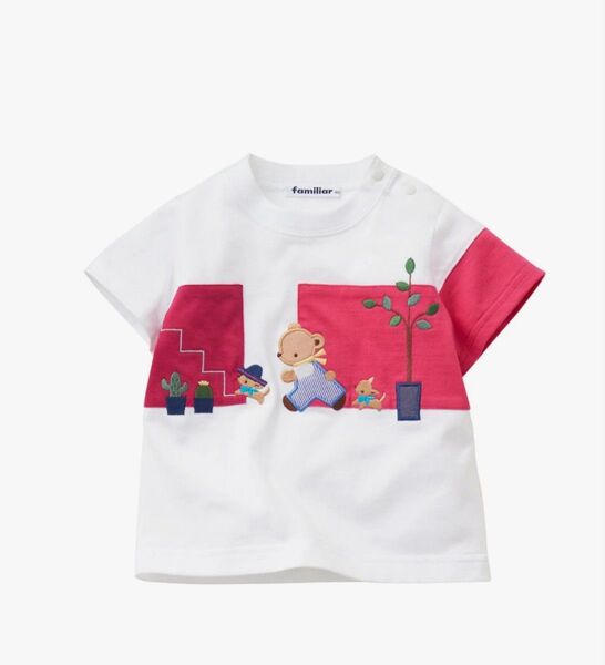 新品タグ付き未開封/familiar/ファミリア/半袖Tシャツ/size90cm