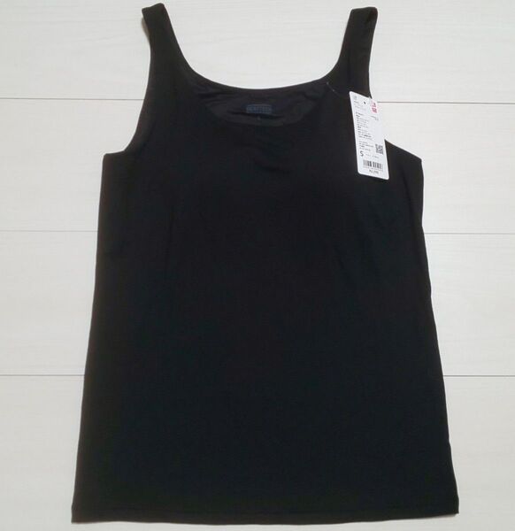新品タグ付き/UNIQLO/ユニクロ/ヒートテック ブラタンクトップ/Colorブラック/sizeS