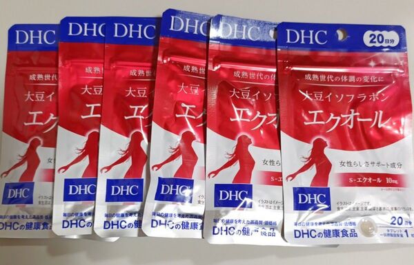【6つセット】DHC 大豆イソフラボン エクオール 20日分(20粒)