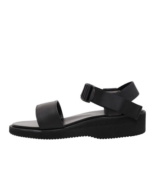 最終価格 FOOTWORKS LEATHER SANDAL 24.5 レザーサンダル 靴 ブラック