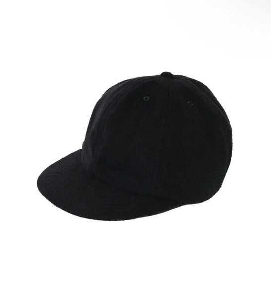 COMOLI コモリ シルクネップキャップ ブラック 25ss