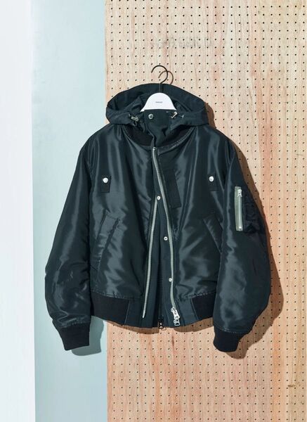 sacai 25AW Nylon Twill x Grosgrain Blouson 4 フライトジャケット ブルゾン L