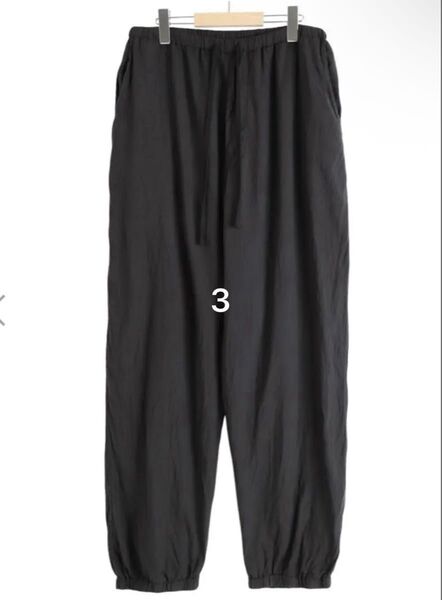 最終価格 COMOLI 25SS シルク製品染 ドローストリングパンツ サイズ