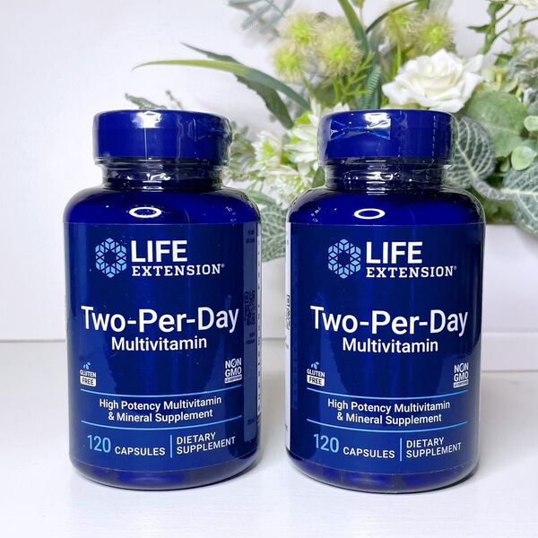 Life Extension Two-Per-Day V2 カプセル120錠 2個