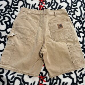カーハート ハーフパンツ ショートパンツ ダックパンツ ダブルニー USA アメリカ製 ペインターパンツ carhartt