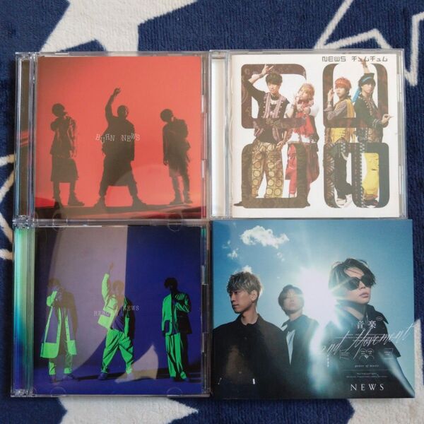 NEWS CD4点セット (初回盤B, DVD)