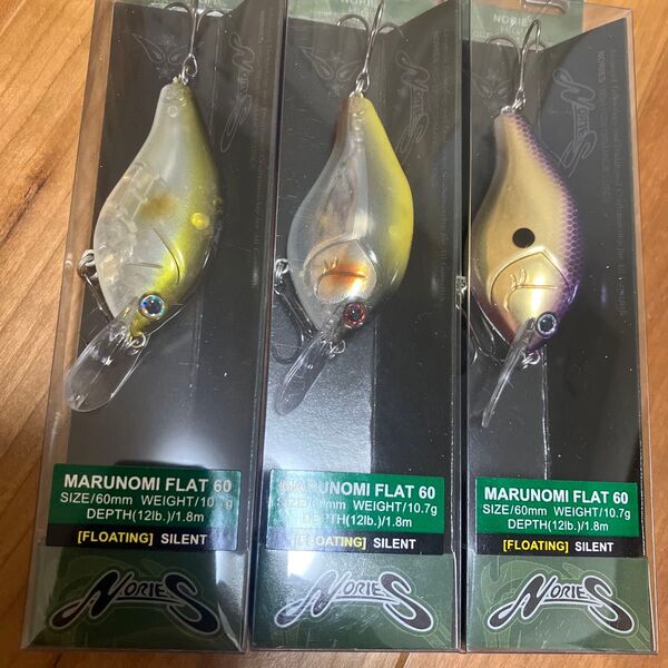 NORIES ノリーズ MARUNOMI FLAT60 マルノミフラット60 3個セット