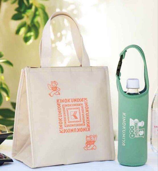 リンネル付録 紀ノ国屋 OSAMU GOODS 大人かわいい保冷ランチトート ペットボトルホルダーストラップ付き増刊号付録