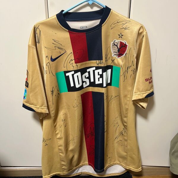 鹿島アントラーズ 2007年 優勝記念 サイン入り XXL 鹿島 アントラーズNIKE ナイキ ユニフォーム Jリーグ サッカー