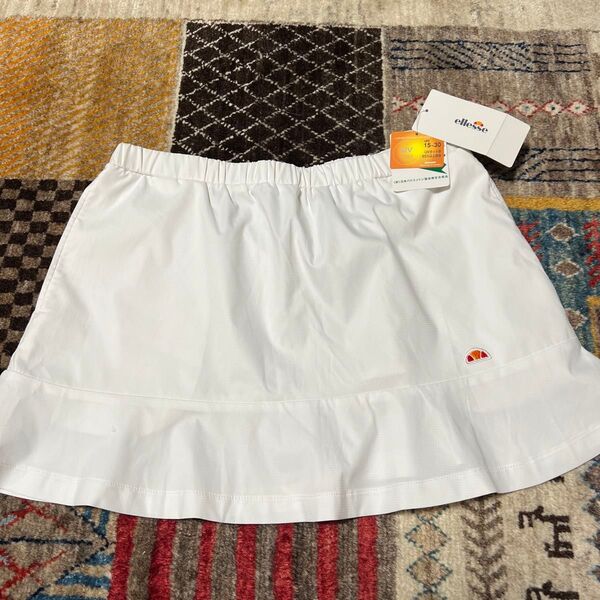 ellesse エレッセ テニスウェア レディース スコート 白 新品