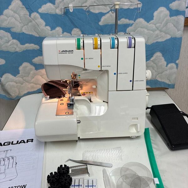 ジャガー 2本針4本糸ロックミシン EL-487DW