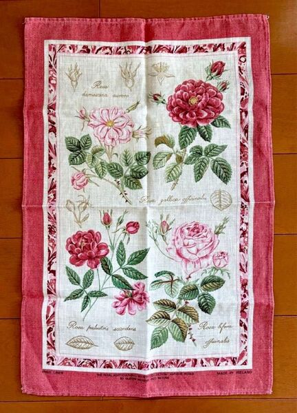 Ulster Weavers アルスター ウィーバーズ ローズ柄 薔薇 ティータオル アイリッシュリネン アイルランド製