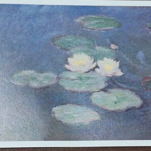 【さらに値下げ】モネ 睡蓮のとき ポストカード 木製フレーム付き 2025年絵画展