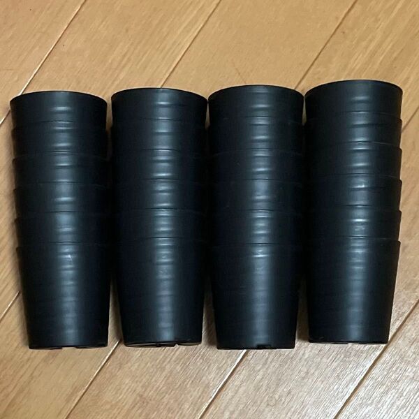 黒プラスチック鉢 24個