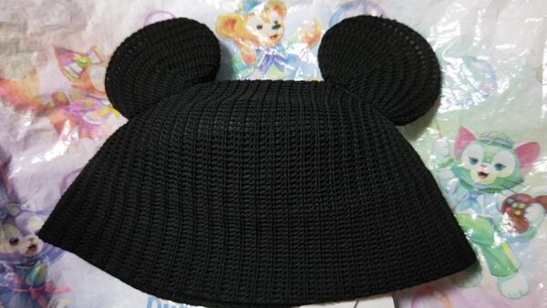 東京ディズニーリゾート ミッキーの耳付き ハット 黒 58cm