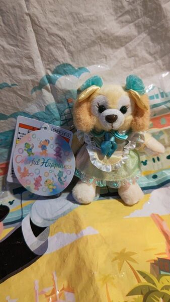 東京ディズニーシー ダッフィー&フレンズ ダッフィー20周年カラフルハピネス クッキーアン ぬいぐるみバッジ
