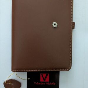 未使用 多機能パース ブラウン 本革 パスポートケース マルチケース