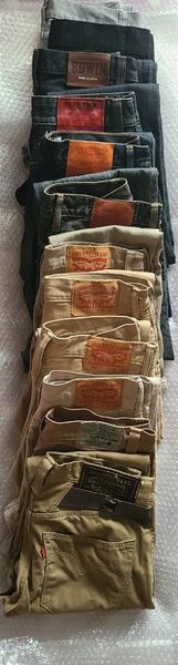 リーバイス エドウィン imp LEVI’S EDWIN ベージュ インディゴ ブラック グレー 12点 まとめ 売り