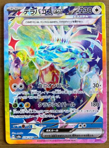 ポケモンカード テラスタルフェスex テラパゴスex SAR