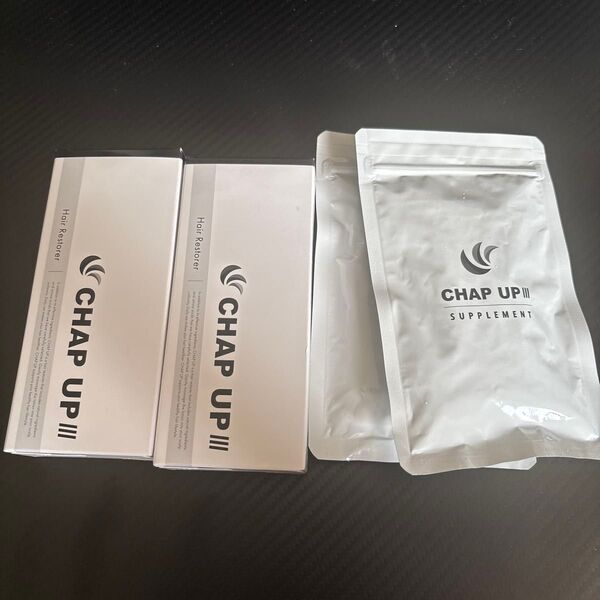 CHAP UP III 育毛ローション2箱&サプリ2袋セット
