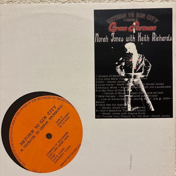 Norah Jones Keith Richards レコード ノラ・ジョーンズ キース・リチャーズ グラム・パーソンズ LP