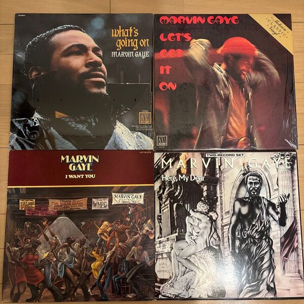 Marvin Gaye レコード 4点セット マーヴィン・ゲイ LP vinyl What's Going On 離婚伝説