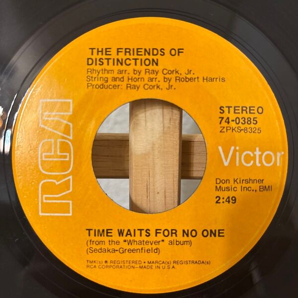 The Friends Of Distinction Time Waits For No One 7インチ シングル シングル盤