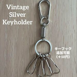 キーホルダー キーフック 追加可能 カラビナ キーケース シルバー アメカジ ストリート ヴィンテージ 古着 バイカー