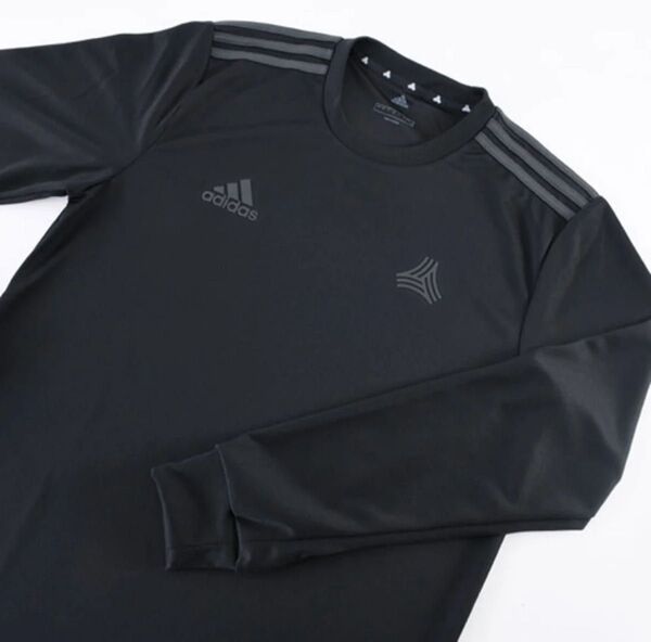 adidas アディダス TANGO CAGE MW トレーニングジャージー長袖ブラック スポーツウェア黒 Tシャツ サッカー